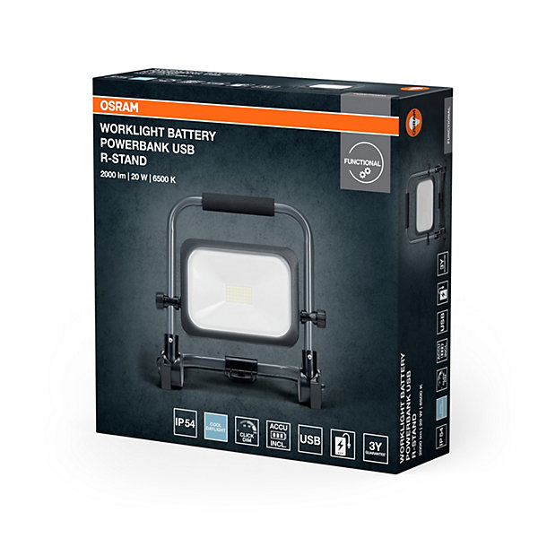 OSRAM Projecteur de travail LED VAL BAT POCKET,20W,2000lm