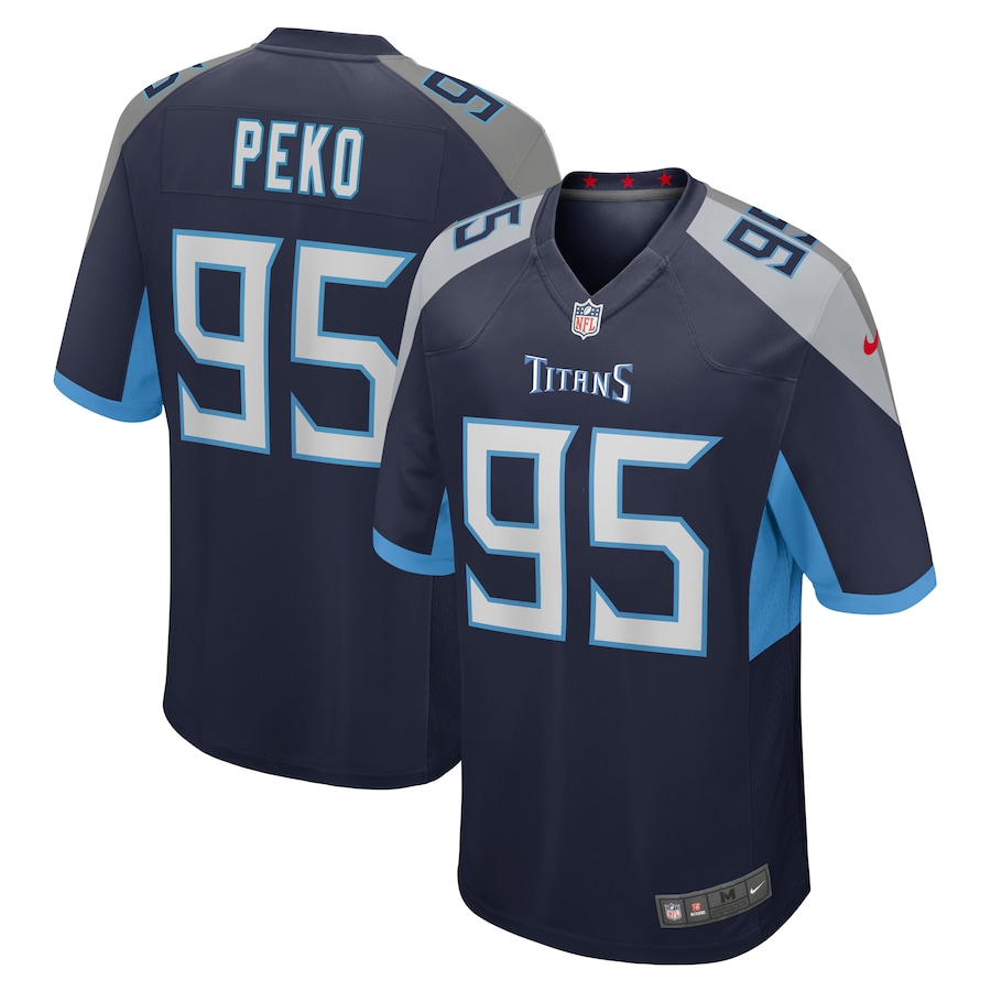 Kyle Peko Tennessee Titans Nike Team Game Jersey -  Navy