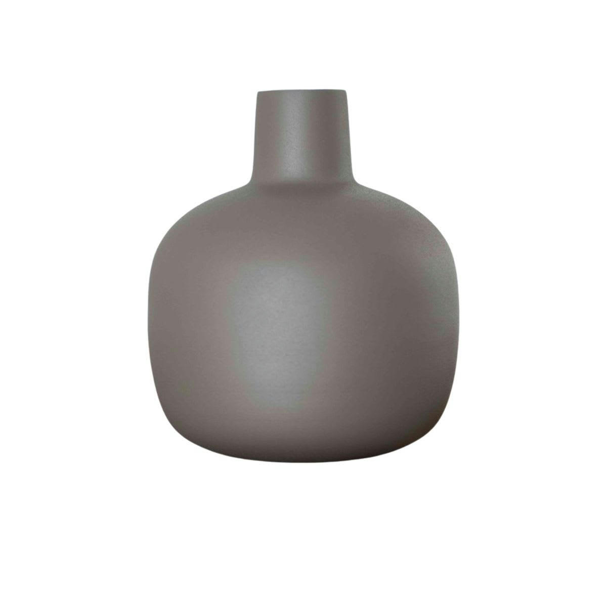 - Vase arrondi en métal