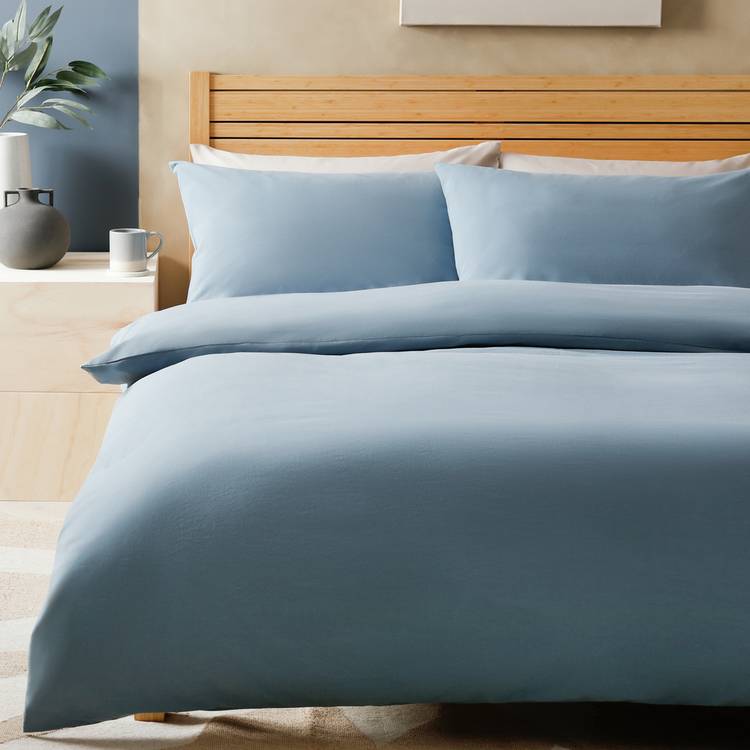 Habitat Cotton Rich 180 TC Denim Bedding Set - Single