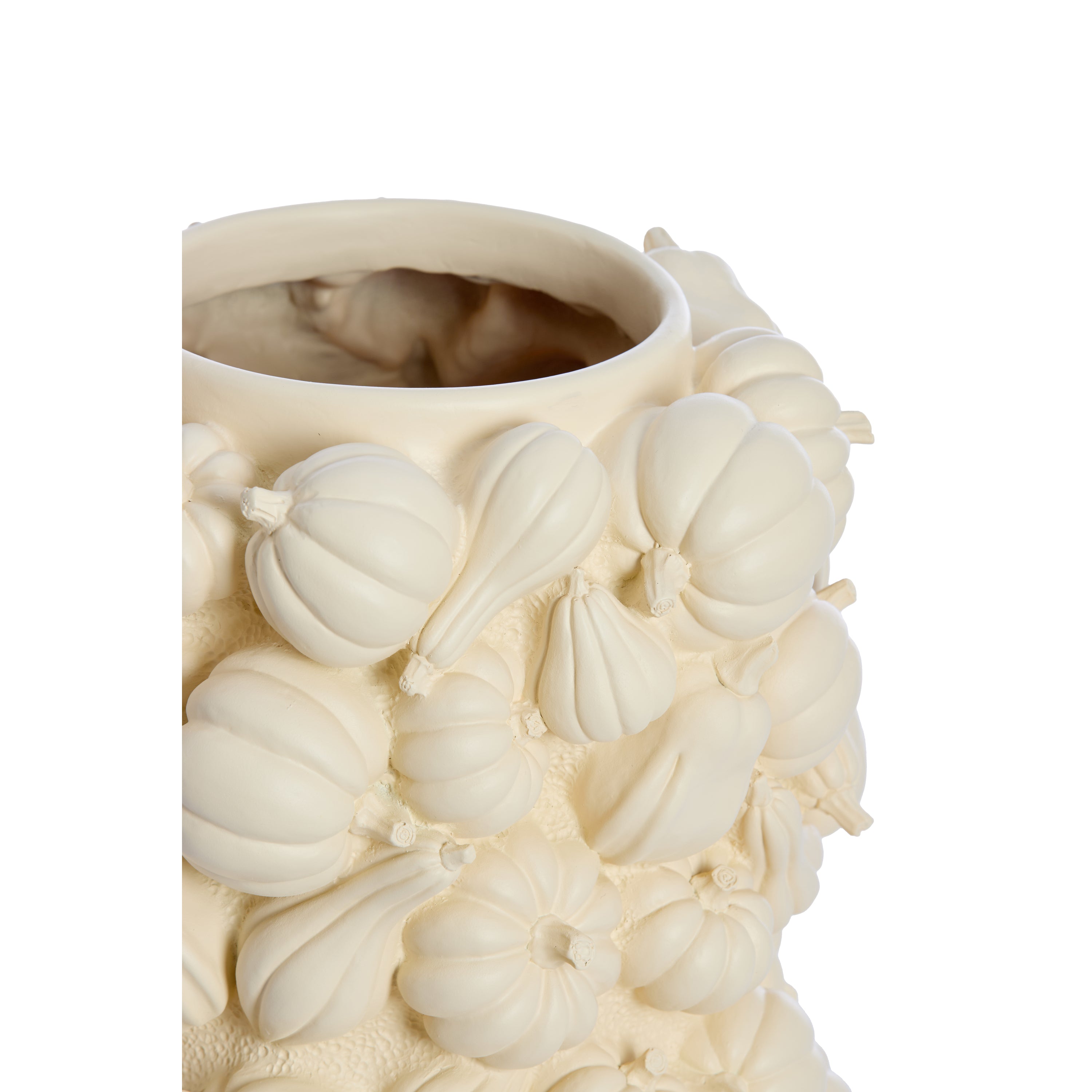 Light & Living vaas PUMPKIN in mat crème – Ø27,5x49 cm