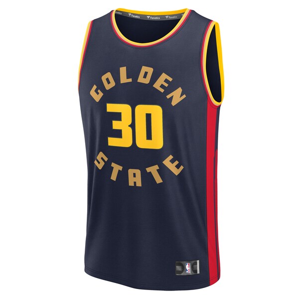 Stephen Curry Golden State Warriors  2024/25 Fast Break Player Jersey - City Edition - Navy