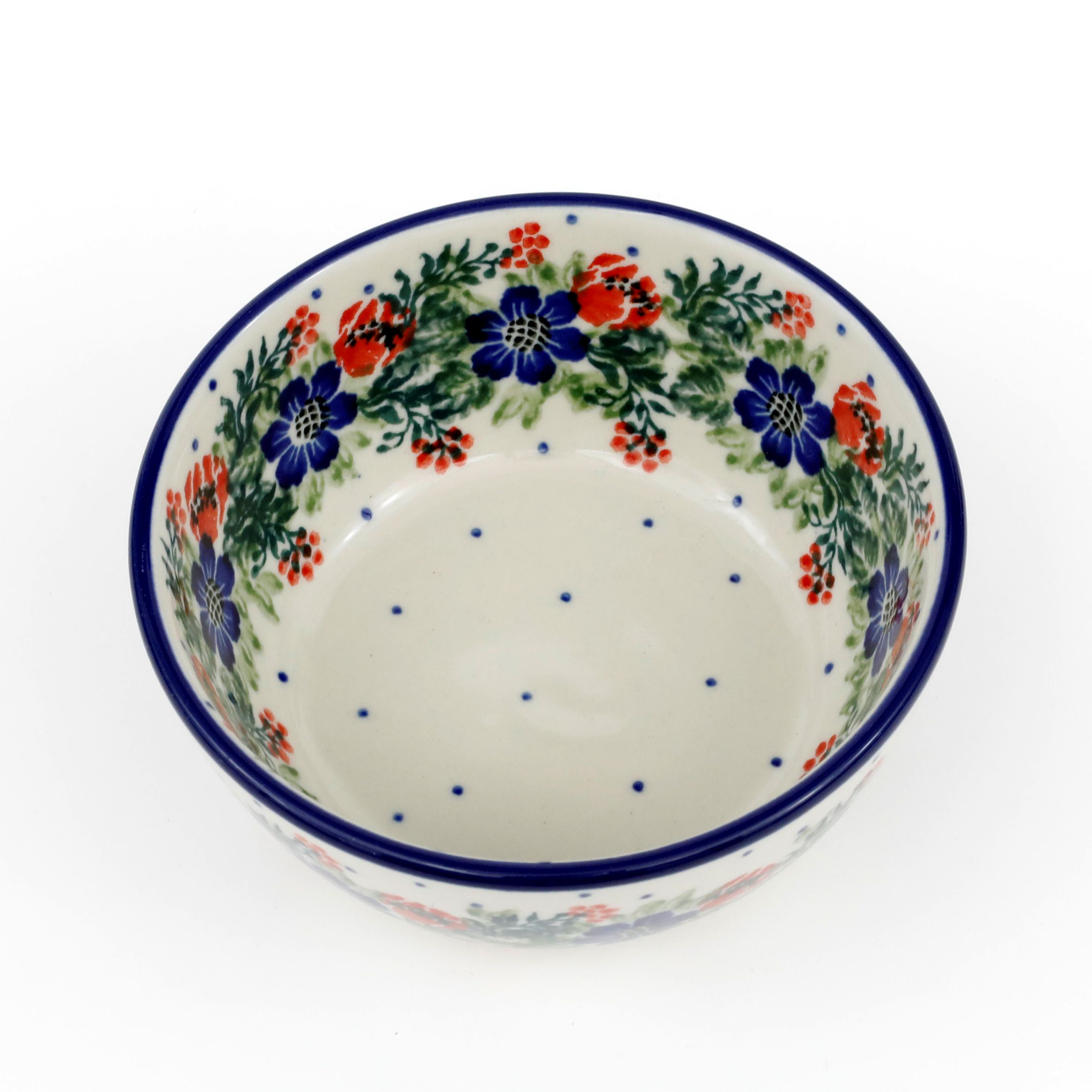 Miska ceramiczna 017 v-0,25l 1535X Czerwony wianuszek