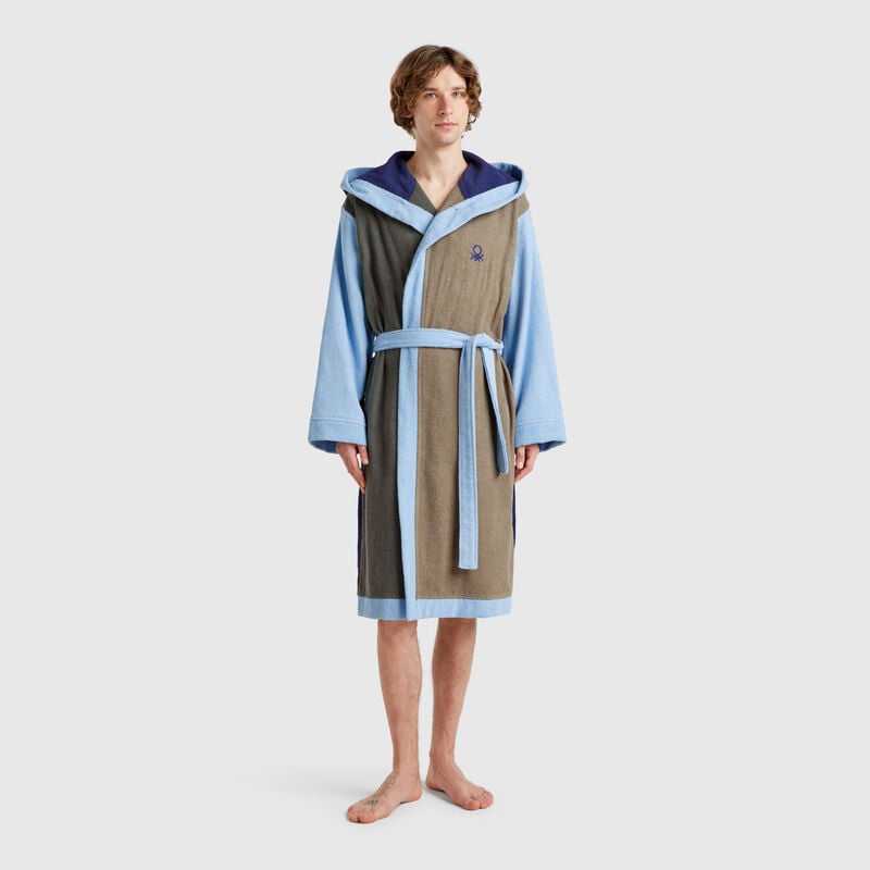 Color block bathrobe