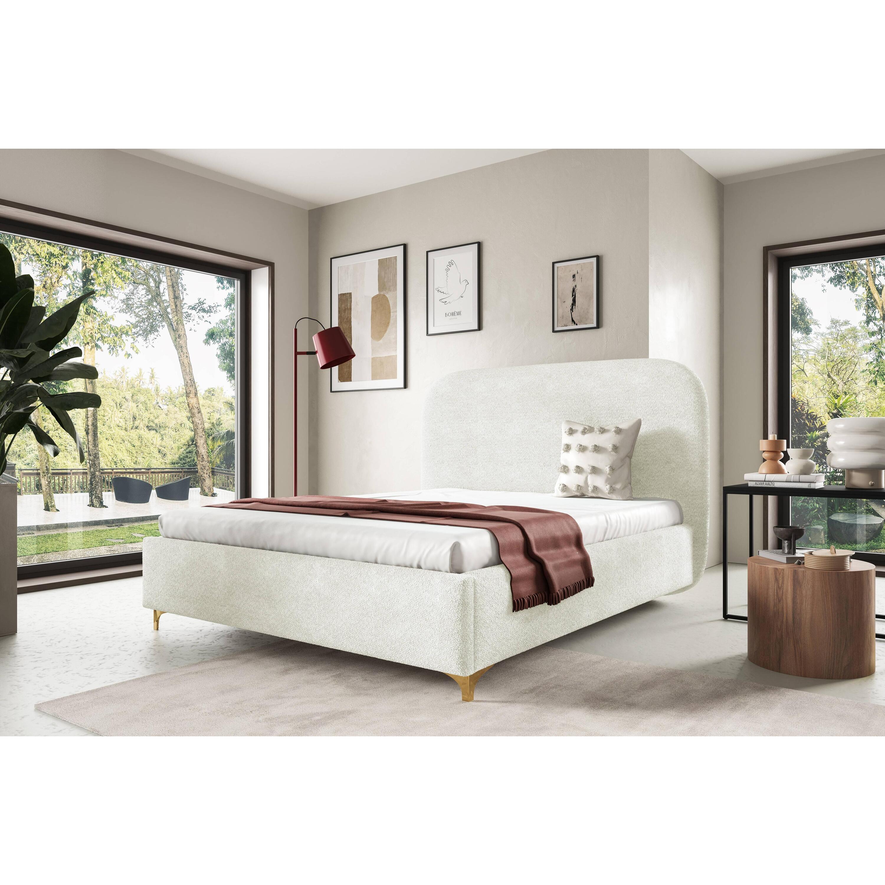 by fonQ Aura Bedframe - 180 x 200 cm - Ivoor