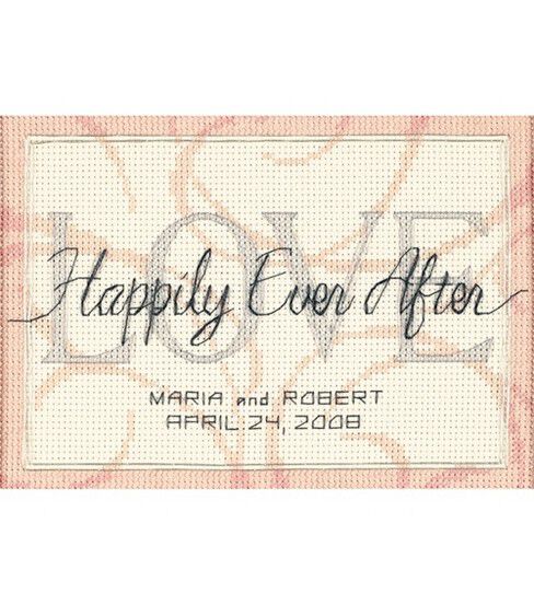 Dimensions 7 x 5 Happily Ever After Counted Cross Stitch Kit