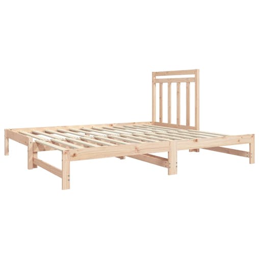 NNEVL Pull-out Day Bed 2x(92x187) cm Solid Wood Pine