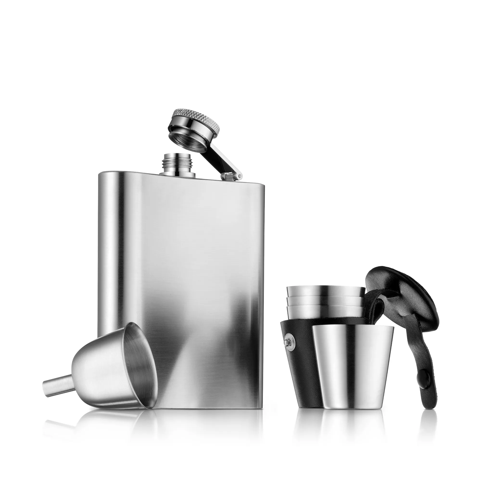 MANHATTAN Hip flask set 6pcs.