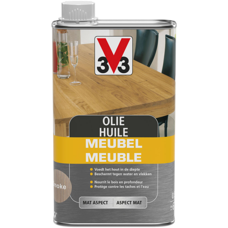 Huile Meuble Deco smoke mat 0,5L V33