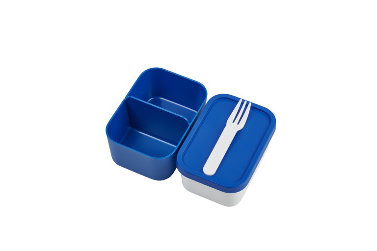Set inhoud bento lunchbox Take a Break midi - Vivid blue