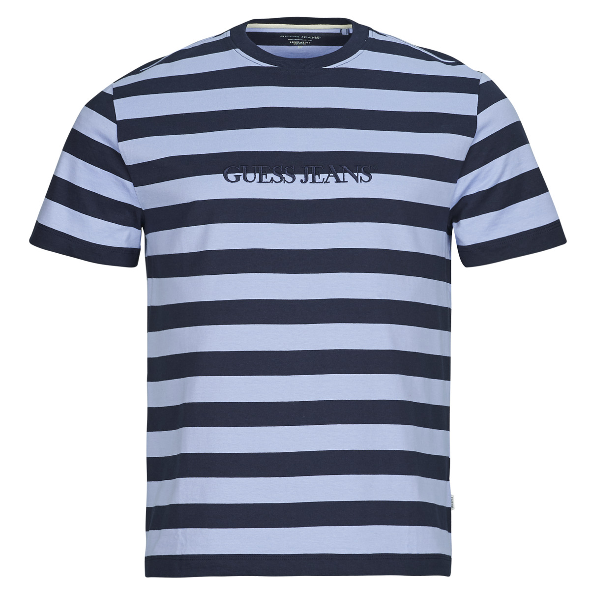 Guess - SS CN REG STRIPED YD TEE - Blue