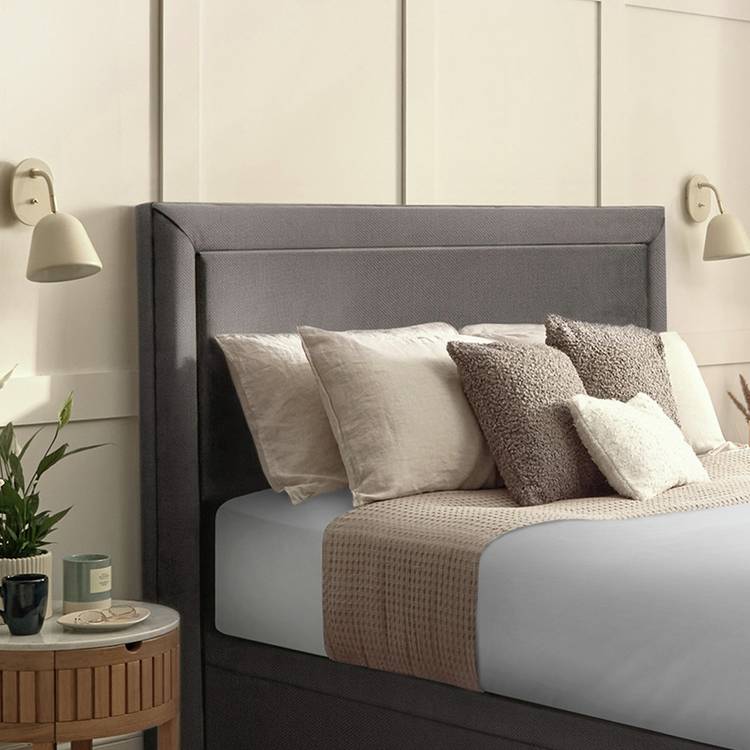 Silentnight Palermo Fabric Double Headboard - Grey