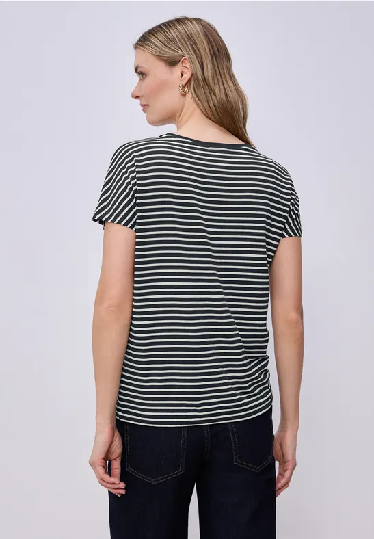 Dropped Shoulder Shirt mit Streifen