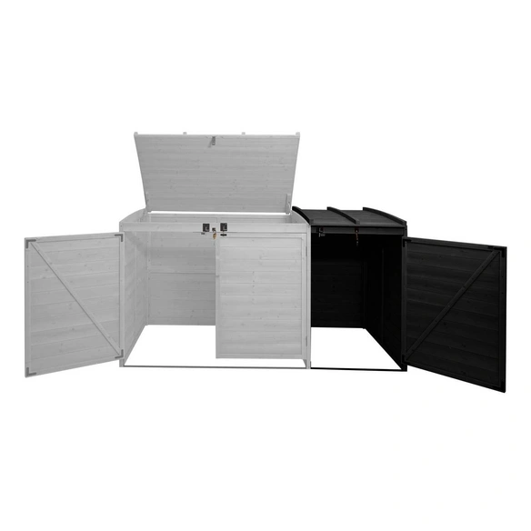 Mülltonnenverkleidung »MVG-H75b«, XL 1er/2er, BxHxT: 69 x 138 x 105 cm, Holz