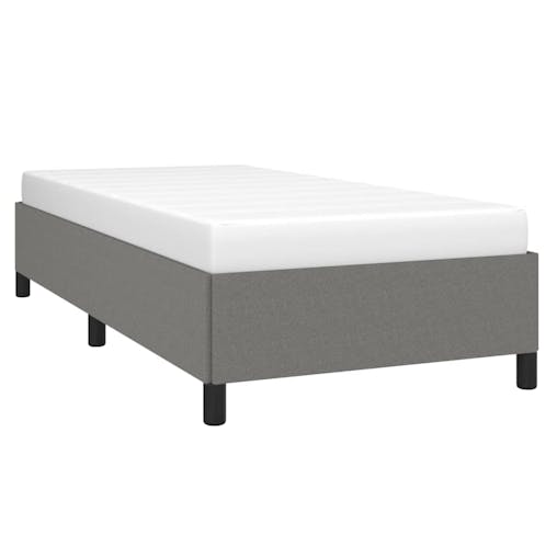 NNEVL Bed Frame Dark Grey 107x203 cm King Single Fabric
