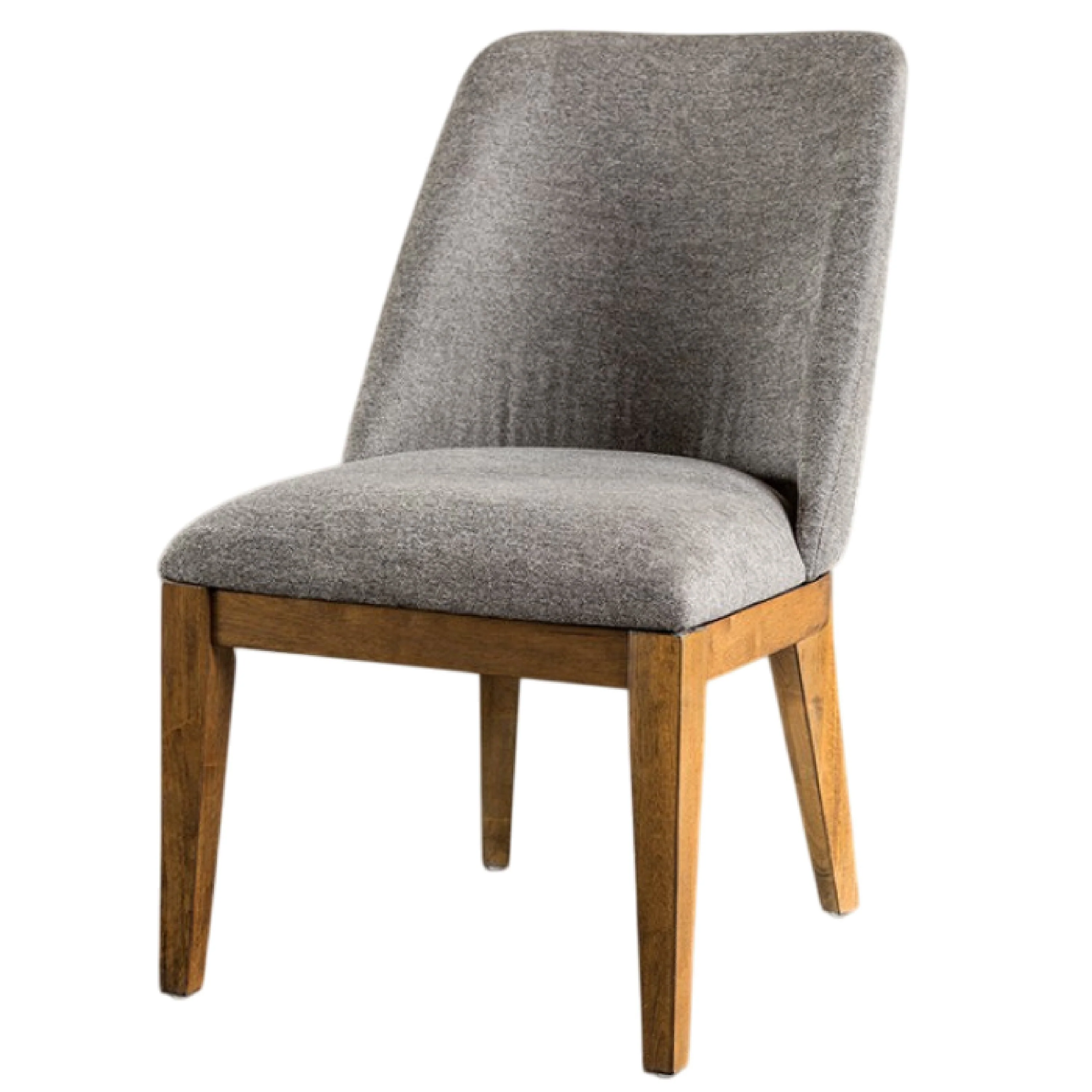 Ramie 7pc Dining Table Set, 84-102 Inch Expandable Leaf, 6 Gray Chairs