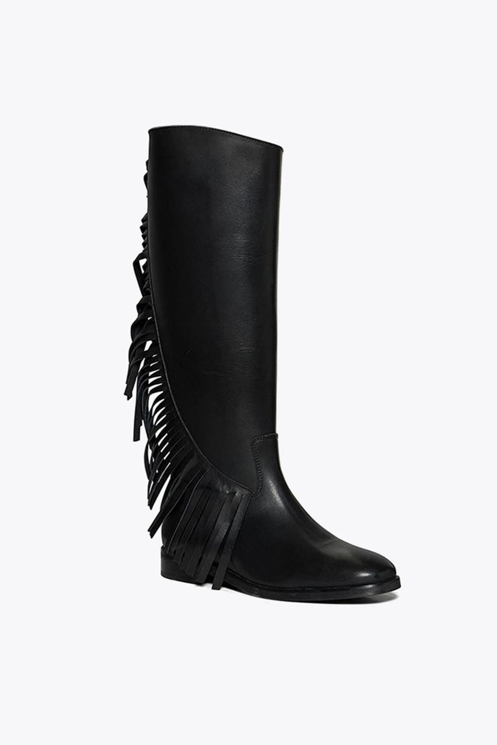 STEVE MADDEN Nigella Boot Black' Leather Boots