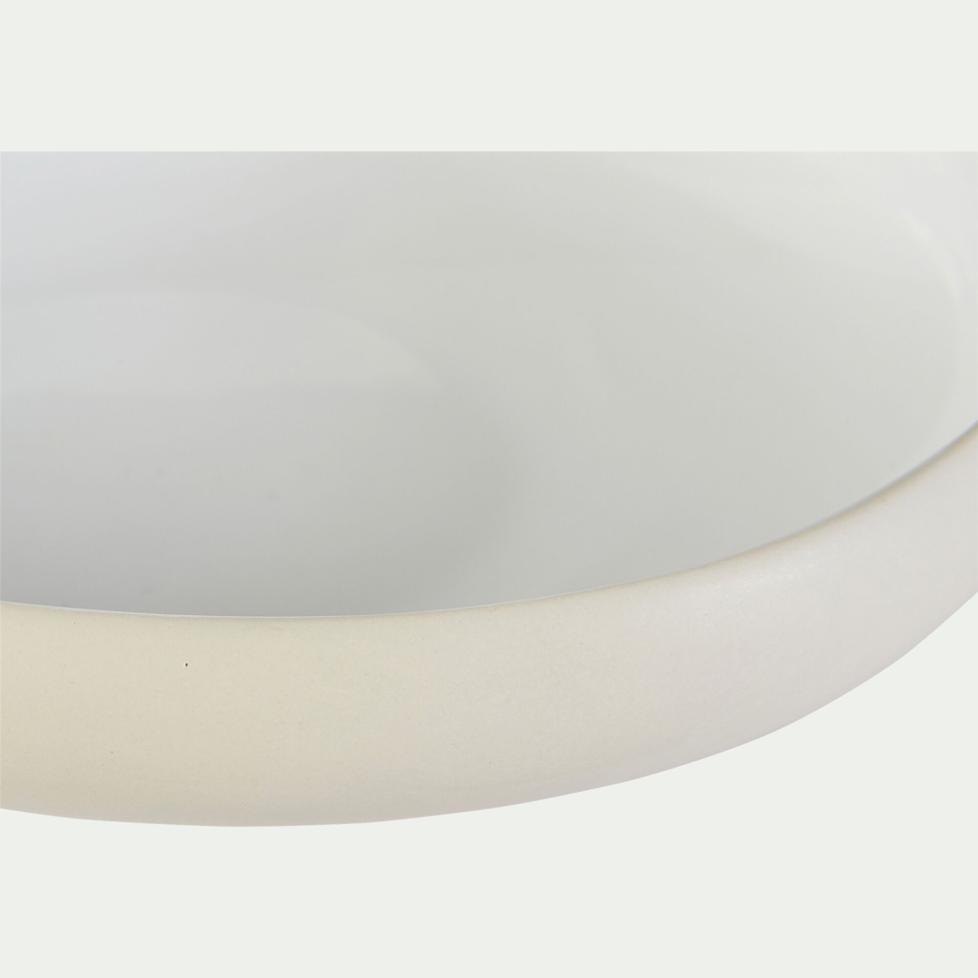 KYMA - Assiette creuse en grès D20cm - blanc ventoux