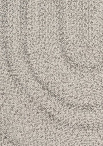 Mika Grey Braided Flatweave Indoor Outdoor Oval Rug