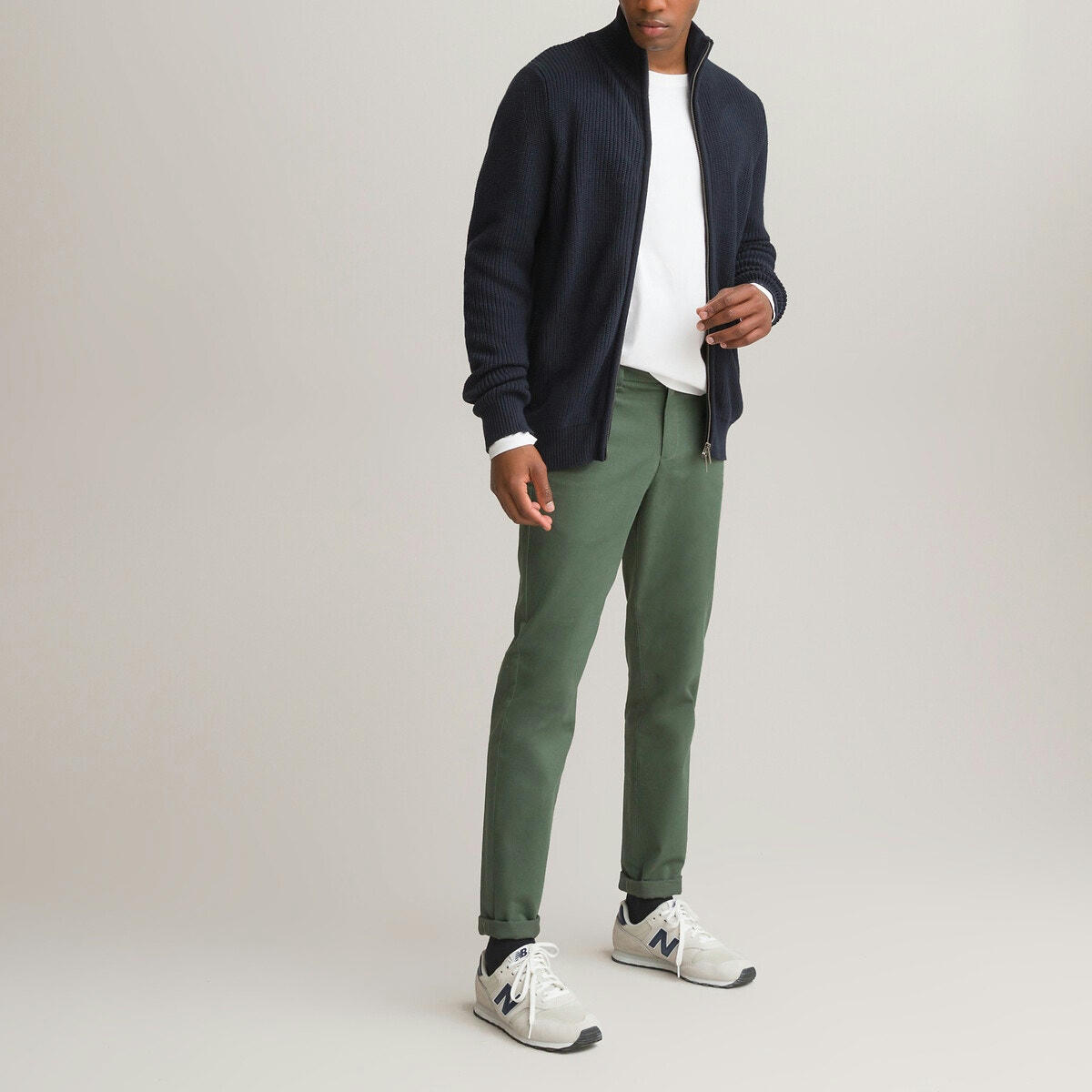 Gilet en coton bio, côtes anglaises