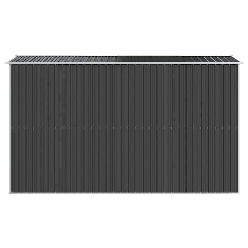 NNEVL Garden Shed Anthracite 192x357x223 cm Galvanised Steel