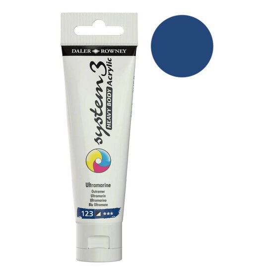 Daler-Rowney System3 Ultramarine Heavy Body Acrylic 59ml