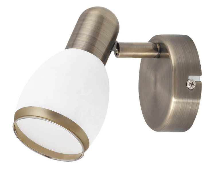 Kinkiet brązowo-biały Elite 1xE14x40W wym:13x8x16cm IP20 Rabalux
