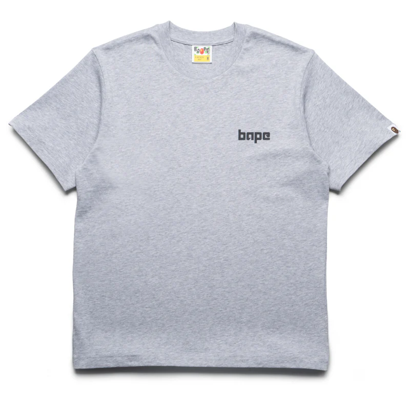 A Bathing Ape Logo Tee - Gray