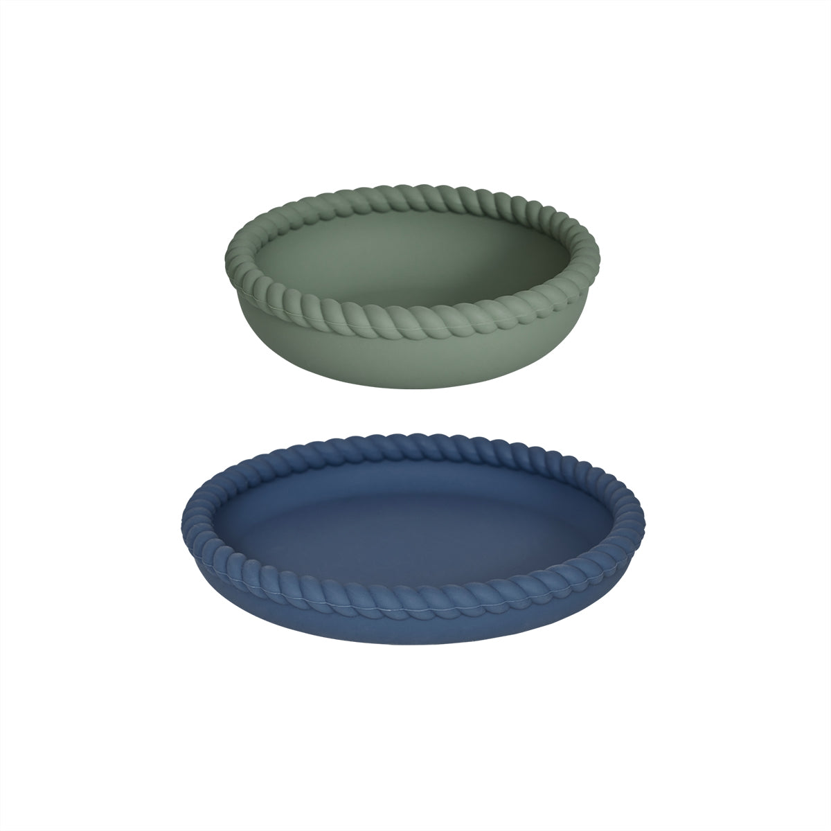 OYOY Bord en kom Mellow - silicone