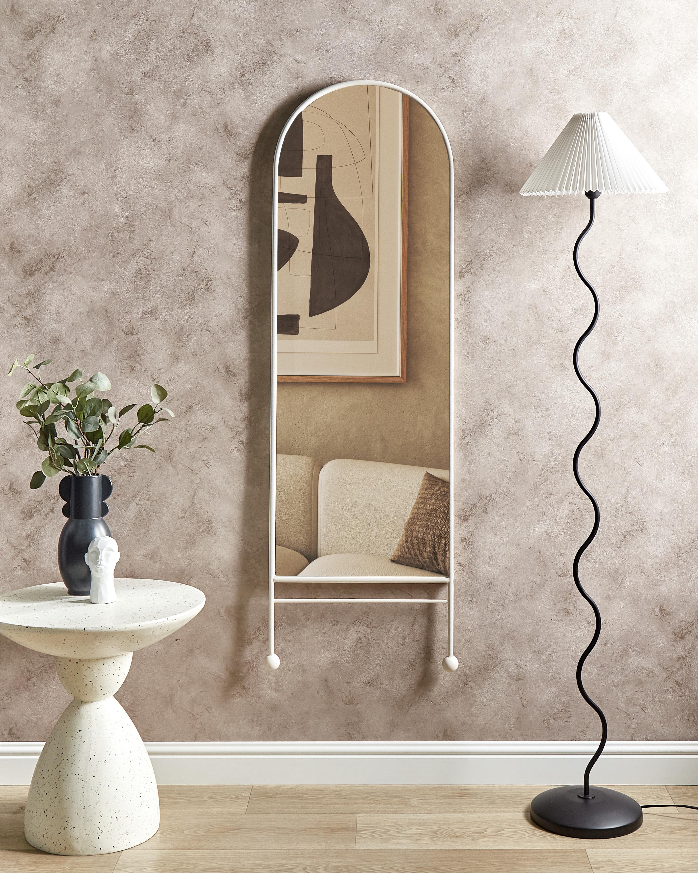 Wall Mirror JARNAGES 45 cm 145 cm Metal White