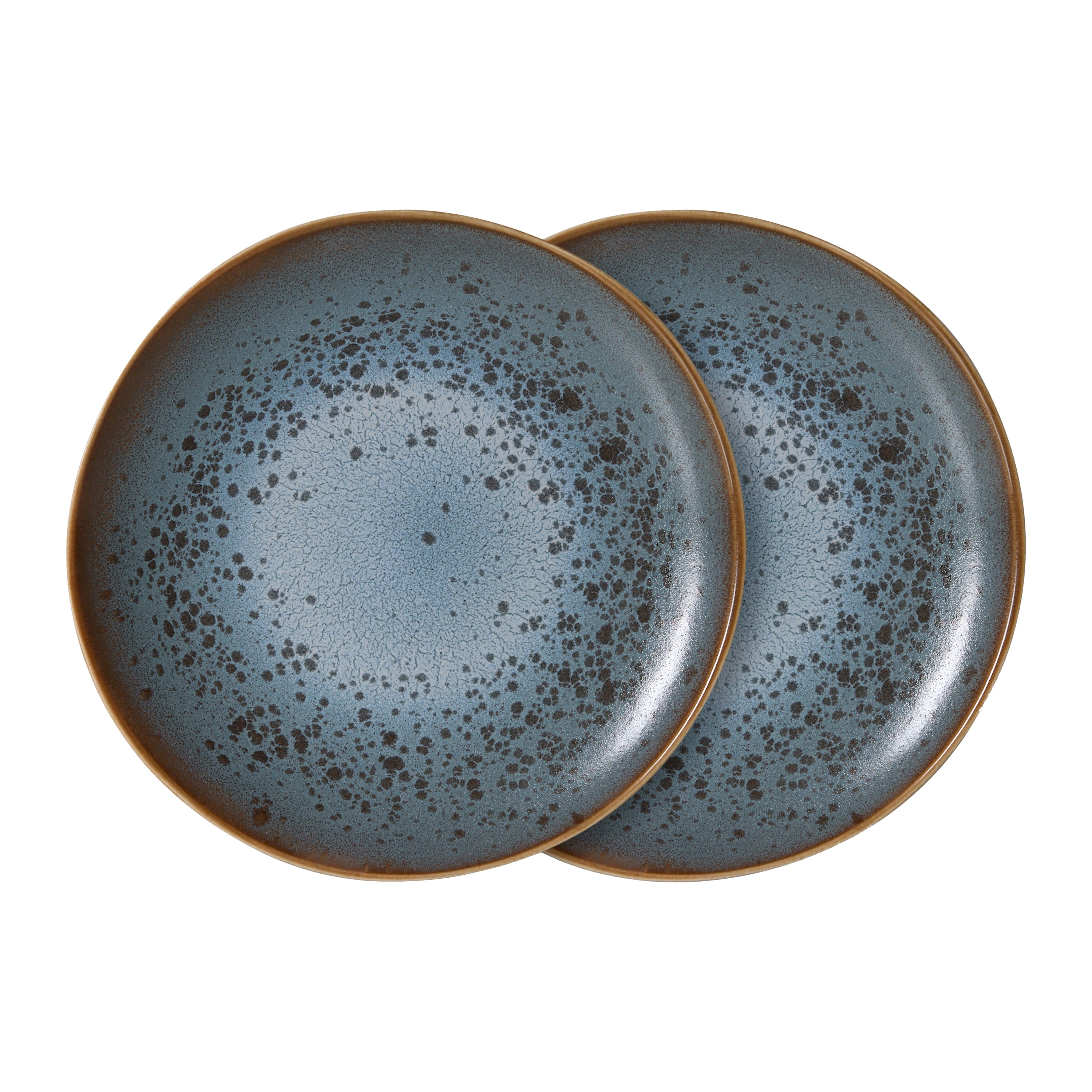 HKliving 70's Ceramics Bord Ø 22 cm - Set van 2 - Mineral