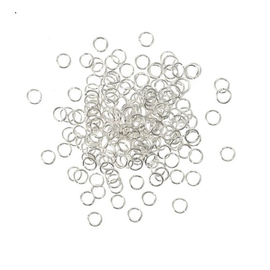 Silver Plated Jump Rings 5mm 200 Pack