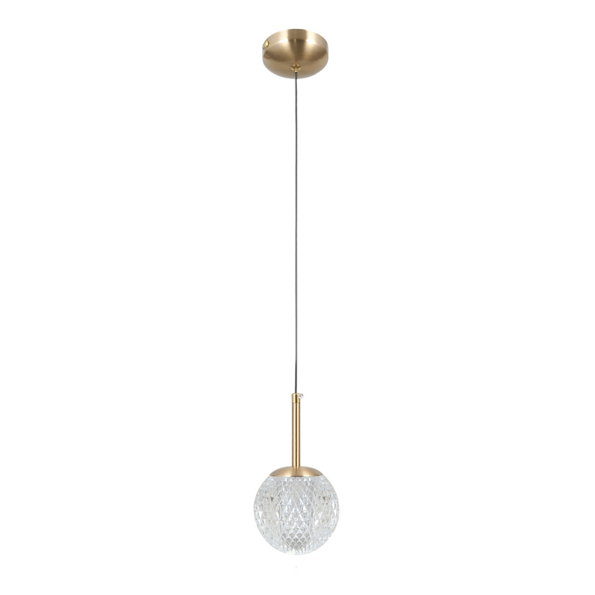 Lampa wisząca złota PADRI 1xG9x5W wym: 120x11x11 cm Italux
