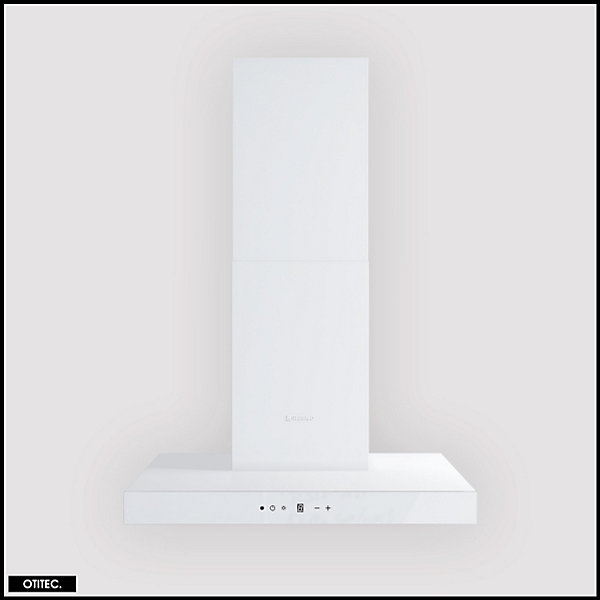 Hotte Murale Aspirante Silencieuse - 60 cm - 596 m3/h - LONATIO - Blanc
