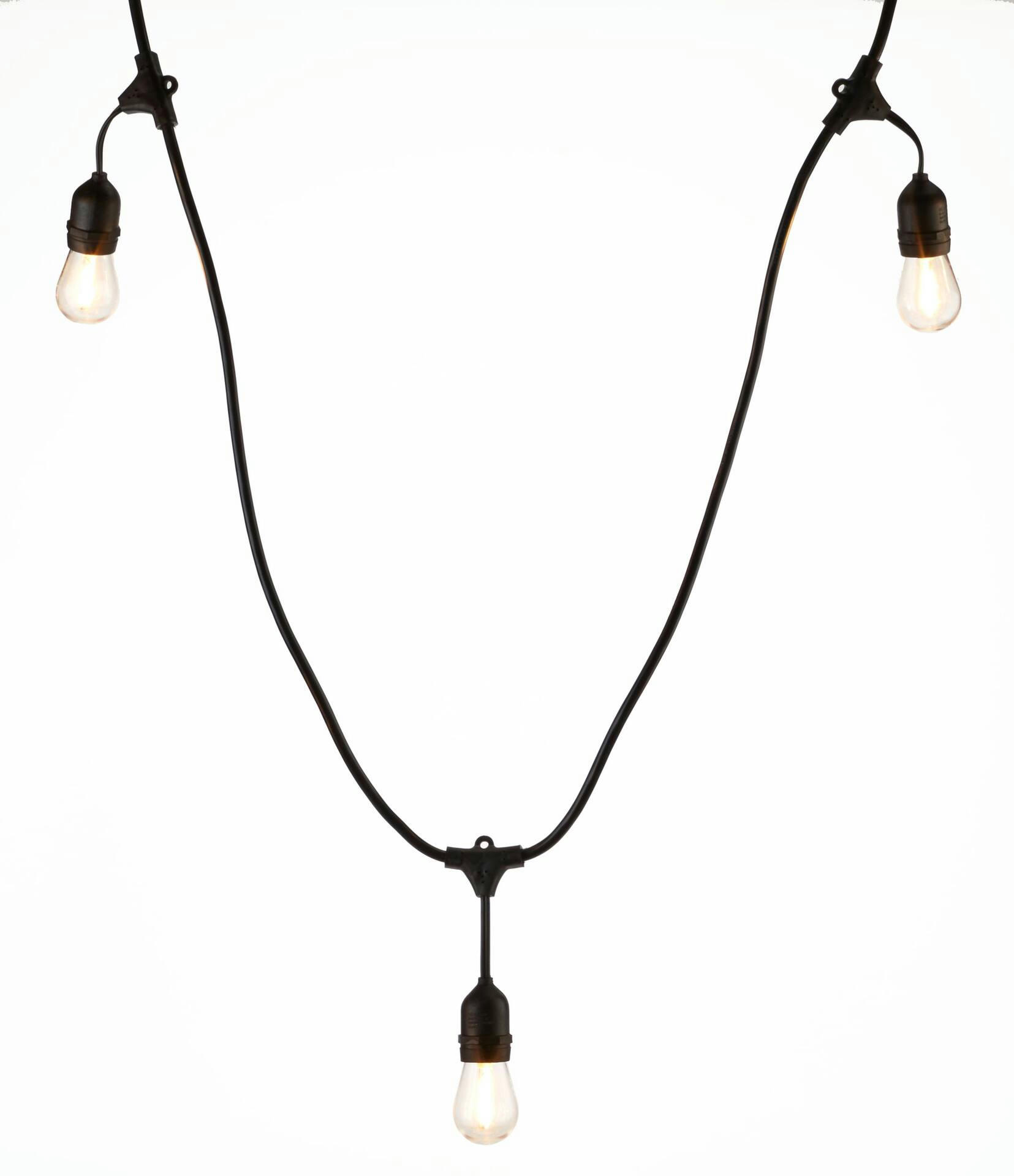 NOMA Indoor/Outdoor Clear White LED Plug-In Filament String Lights, 30-ft