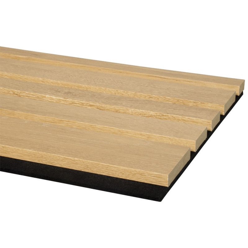 Lambris revêtu Decowall Acoustic Blend chêne naturel 260 x 30 x 3,5 cm 2 pièces CANDO