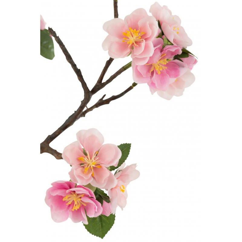 FLEURS - Arbre en fleurs plastique rose/marron H50cm