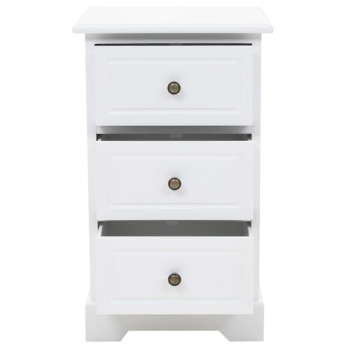 NNEVL Bedside Cabinet MDF and Pinewood 35x32x59 cm
