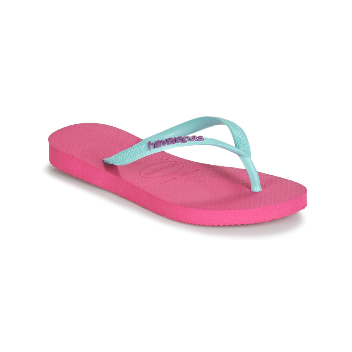 Havaianas - HAVAIANAS SLIM LOGO - Pink / Blue