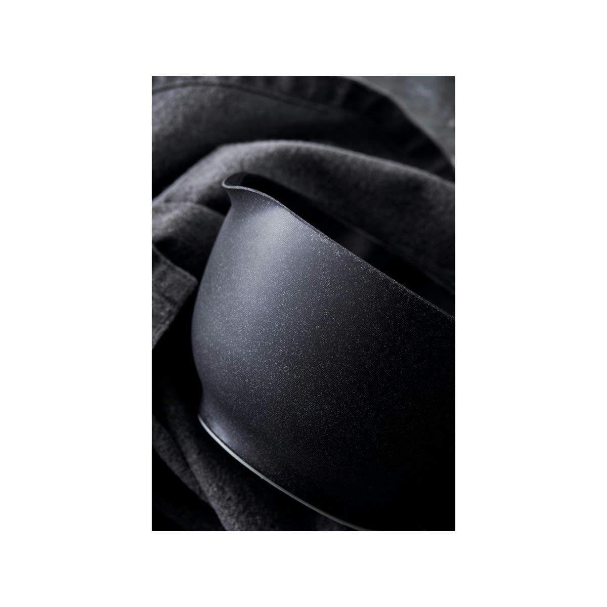 MARGRETHE - Saladier en plastique gris anthracite