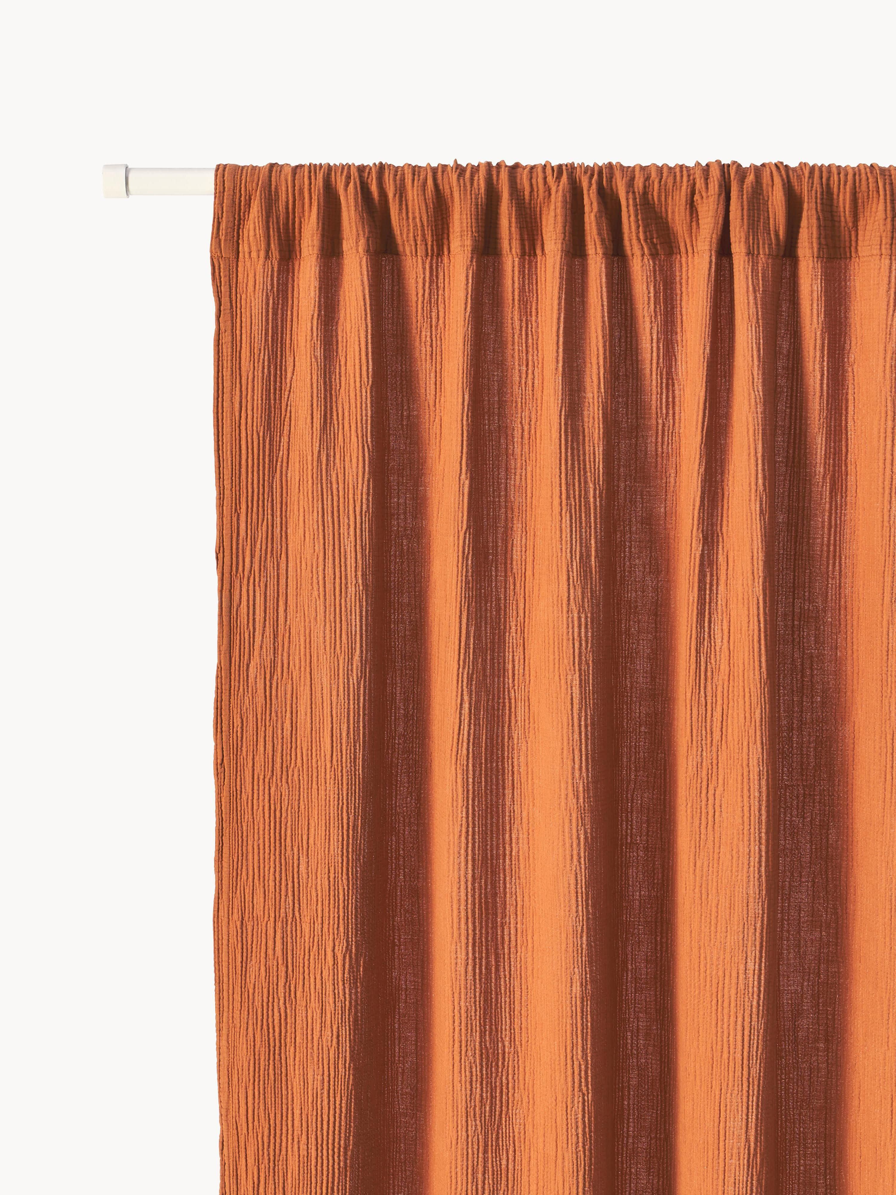 Transparente Musselin-Vorhänge Malvina mit Tunnel, 2er-Set
