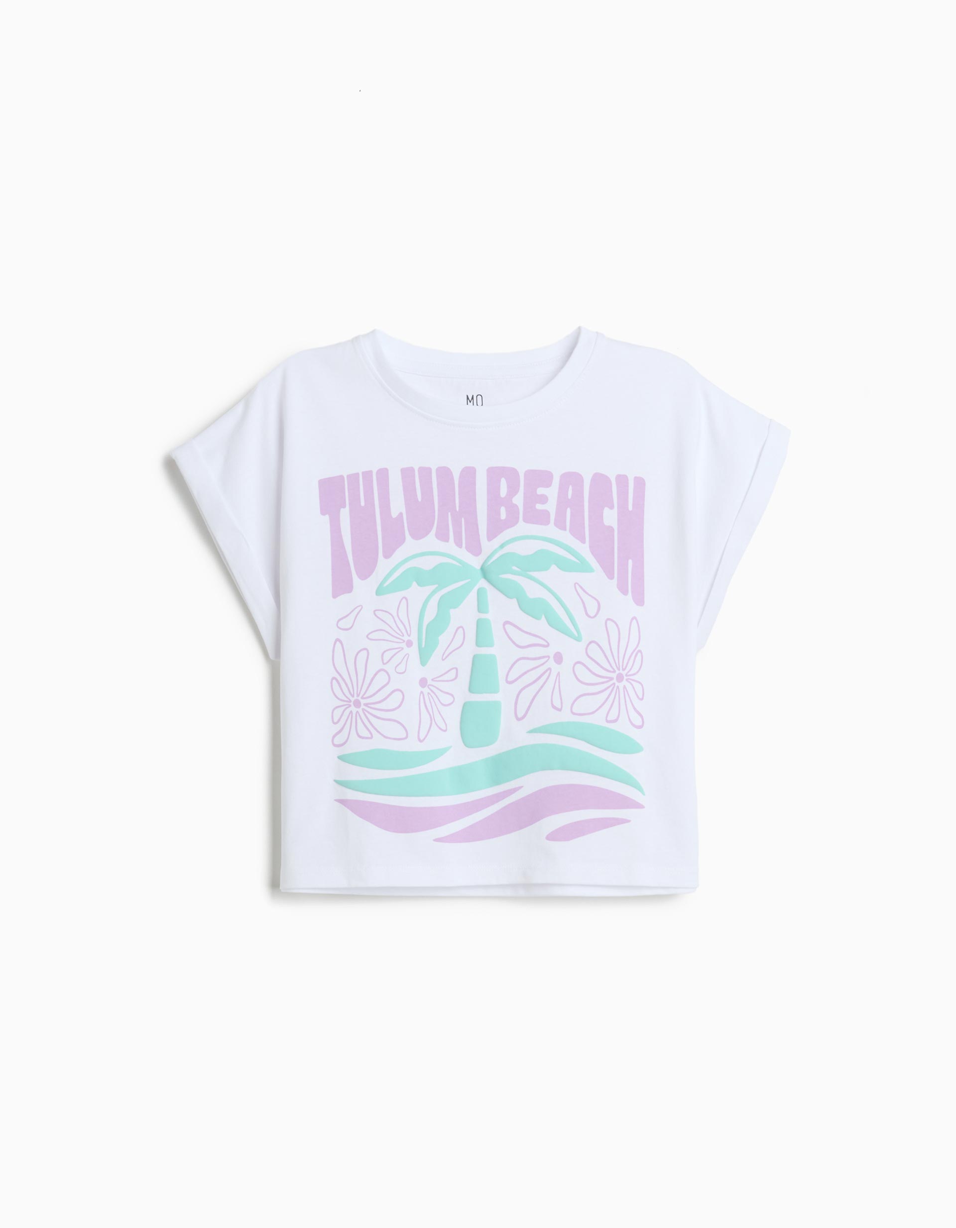 T-shirt Estampado, Menina, Branco
