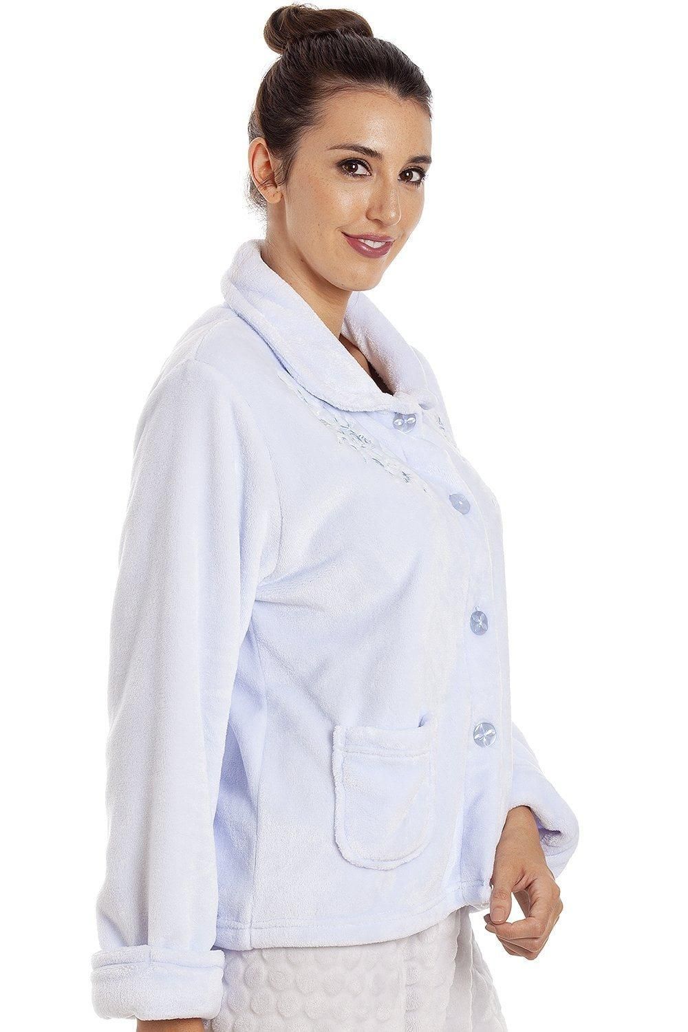 Camille Classic Button Bed Jacket