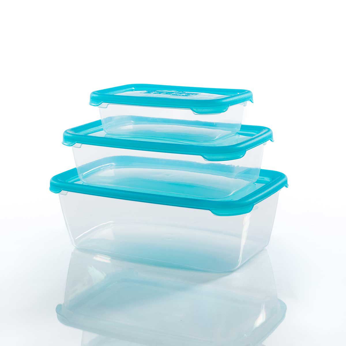 Conjunto de 3 caixas retangulares