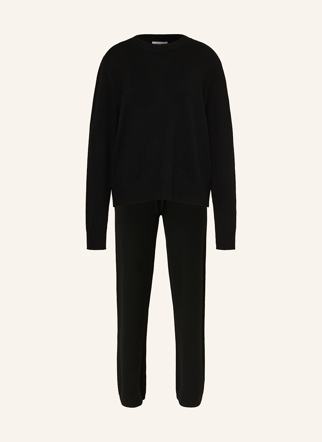SOFT GOAT Set: Cashmere-Pullover und Strickhose aus Cashmere