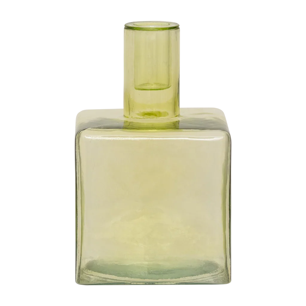 Urban Nature Culture kandelaar Cubico Pale Green - 10x10x16cm
