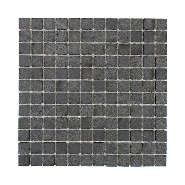 Mosaïque en pierre naturelle 100 x 50 cm - carreau 2,5 x 2,5 cm graphite noir