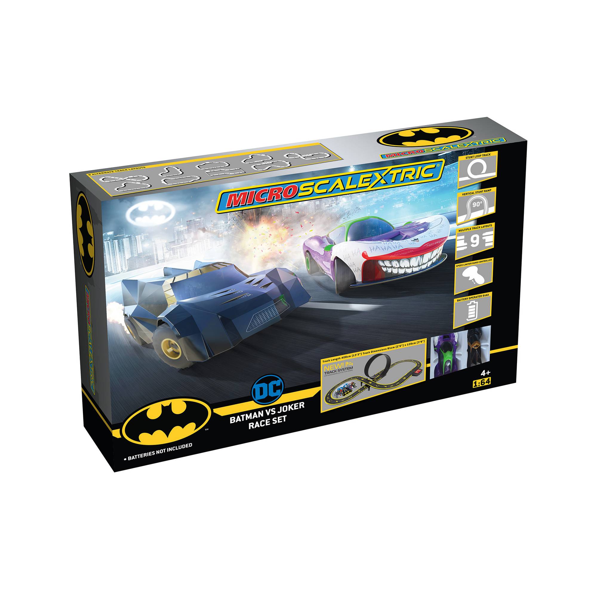 Micro Scalextric Batman vs Joker Race Set