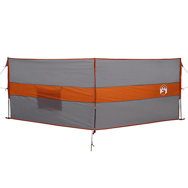 Brise vent de camping gris et orange 344x120 cm imperméable