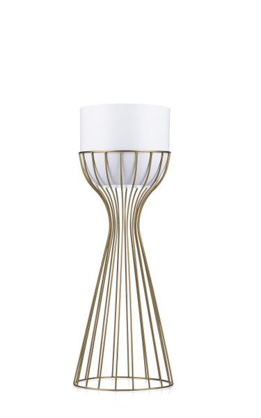 Kwietnik nowoczesny LOFT z osłonką 56 cm GLAM